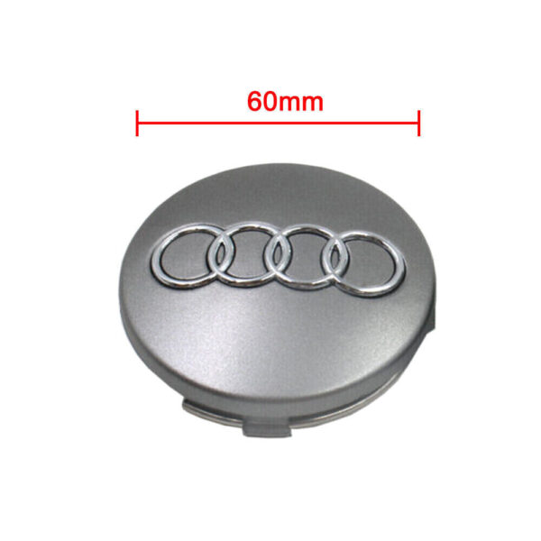4X Audi 60mm Nabendeckel 4B0601170 - Image 4