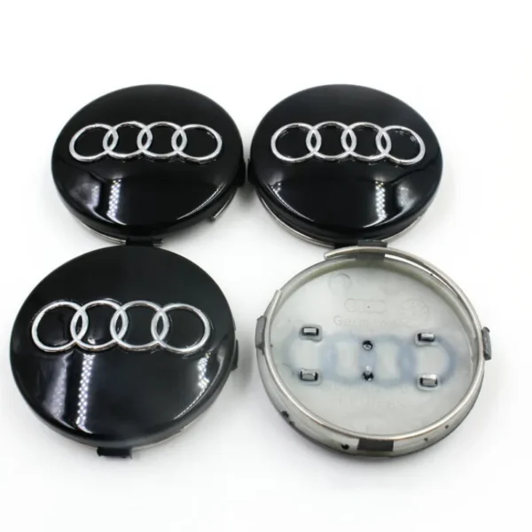 4X Audi 60mm Nabendeckel 4B0601170 - Image 2