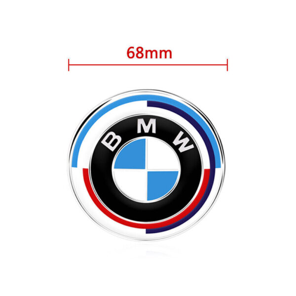 4X Für BMW Nabendeckel 50 Jahre M 68mm Felgendeckel Nabenkappen Radkappe - Image 2