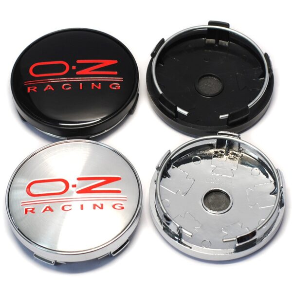 4x 60mm für OZ Racing Nabendeckel Radnabenkappen Rot logo - Image 8