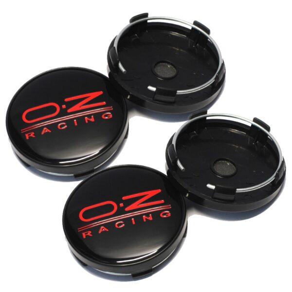 4x 60mm für OZ Racing Nabendeckel Radnabenkappen Rot logo - Image 7