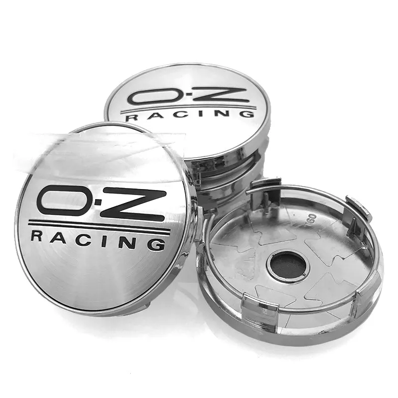 4x 60mm für OZ Racing Nabendeckel Radnabenkappen Silber - Image 8