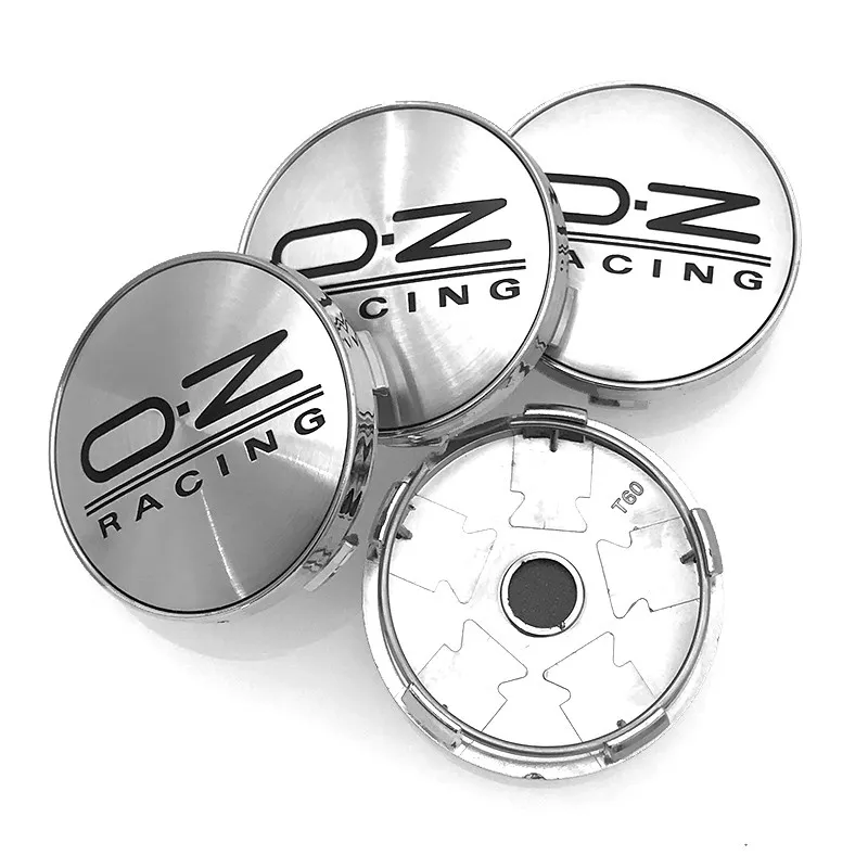 4x 60mm für OZ Racing Nabendeckel Radnabenkappen Silber - Image 4