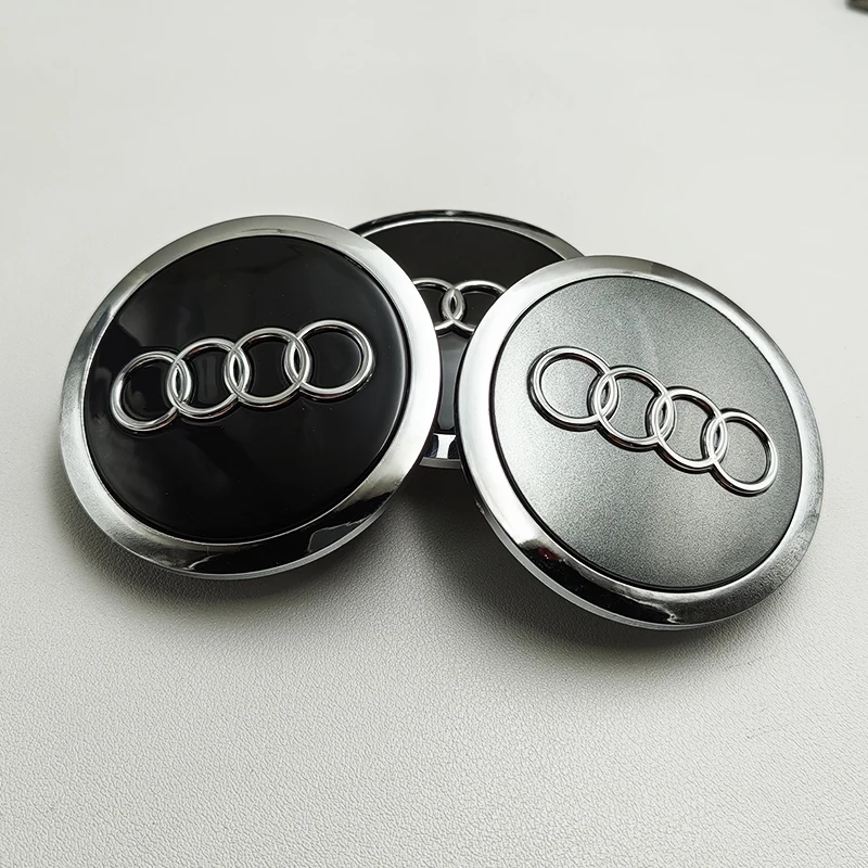 4X Audi 69mm Nabendeckel 4B0601170A - Image 3