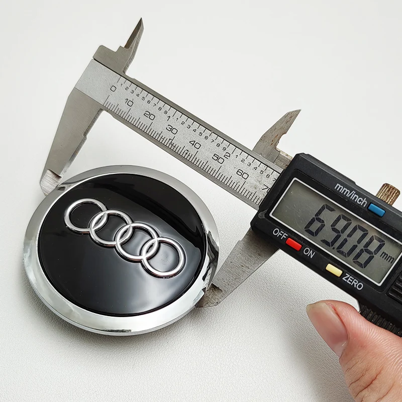 4X Audi 69mm Nabendeckel 4B0601170A - Image 2