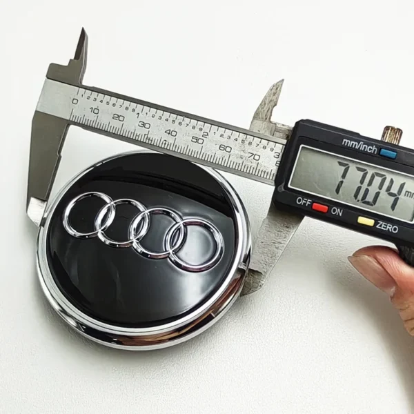 4X Audi 77mm Nabendeckel 4L0601170 - Image 4
