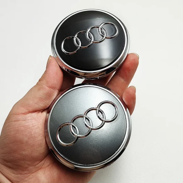 4X Audi 77mm Nabendeckel 4L0601170 - Image 3