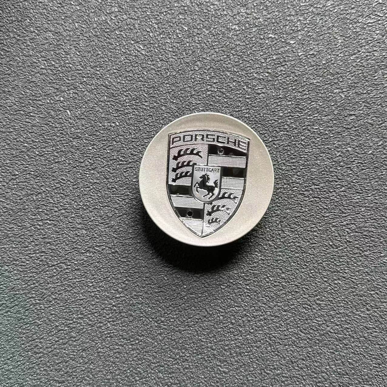 Porsche 65mm Nabendeckel 95B601150 Radkappen Schwarz/Sliber - Image 4