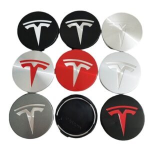 4X 56mm für Tesla Model 3/S/X Nabendeckel Felgendeckel Nabenkappen