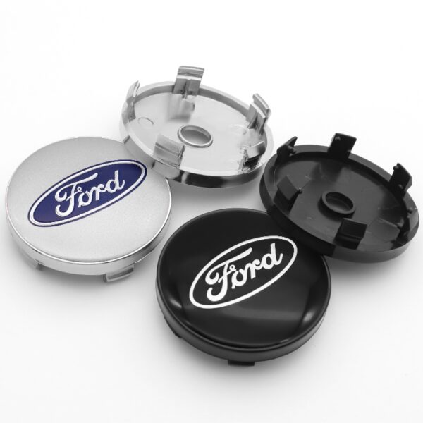 4 Stück Ford 60mm Radnabendeckel Radkappen