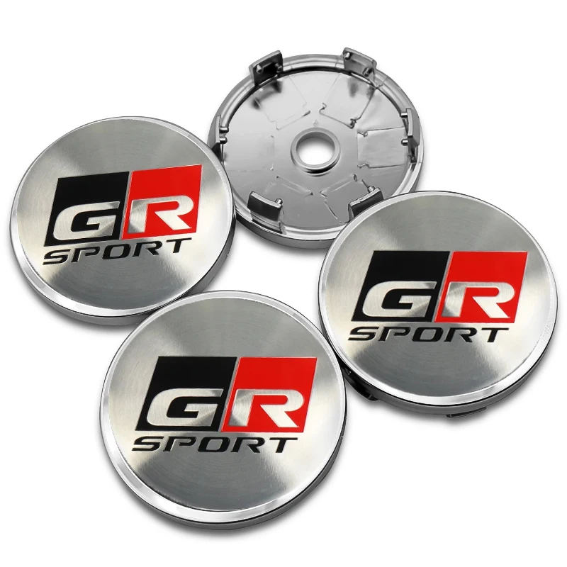 4x 60mm für GR Gazoo Racing Nabendeckel Radnabenkappen Silber - Image 6