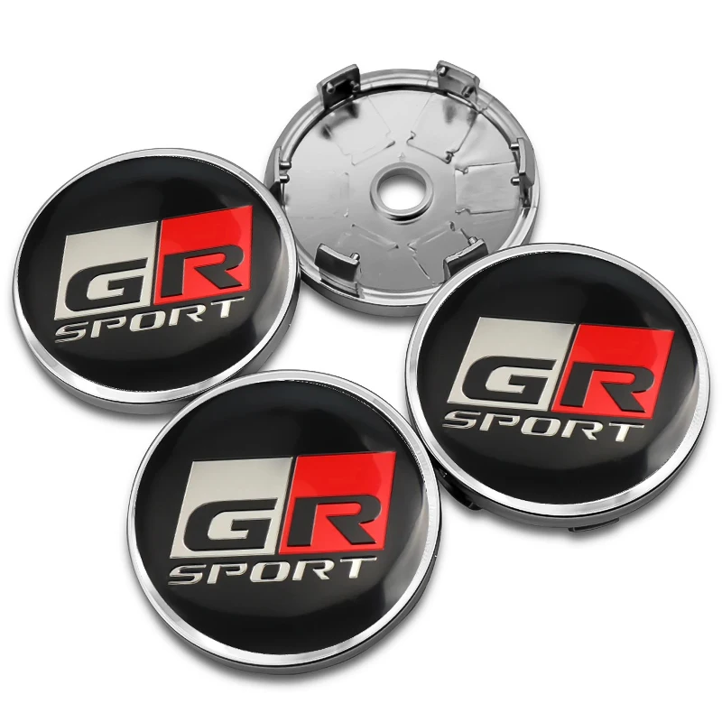 4x 60mm für GR Gazoo Racing Nabendeckel Radnabenkappen Silber - Image 4