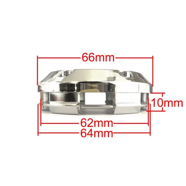 4x 66mm für OZ Racing Nabendeckel Radnabenkappen Silber - Image 4