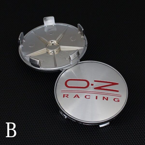 4x 68mm für OZ Racing Nabendeckel Radnabenkappen Silber - Image 4