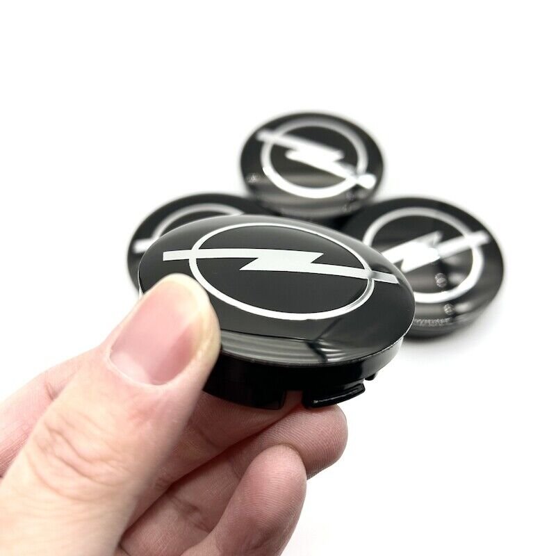 4X Opel 56mm Nabendeckel Radkappen Schwarz - Image 5