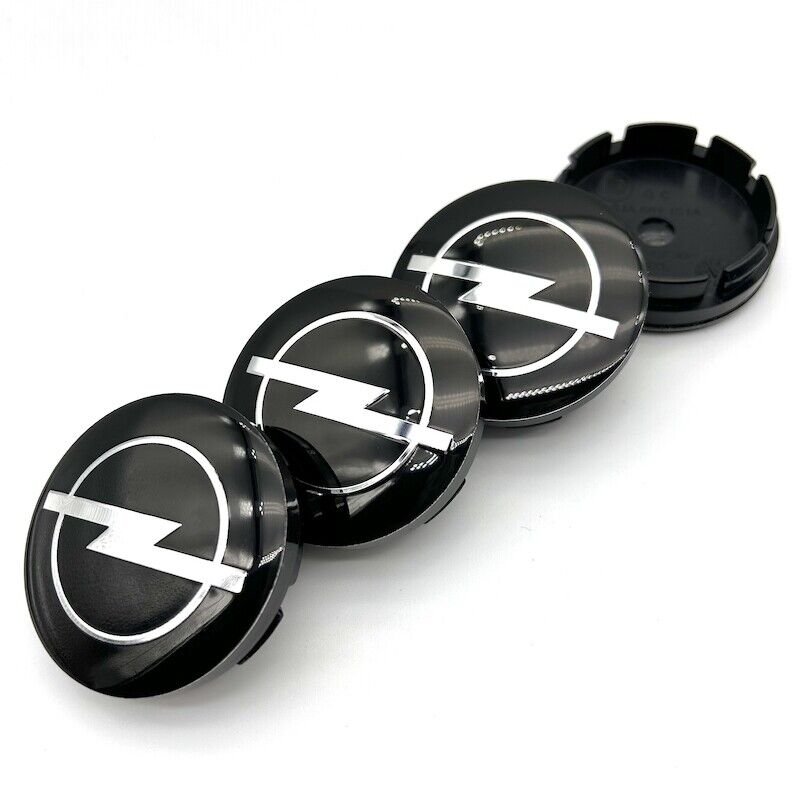4X Opel 56mm Nabendeckel Radkappen Schwarz - Image 4