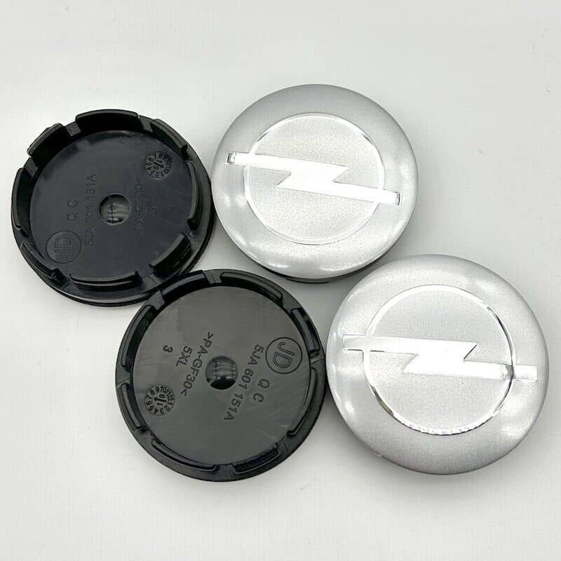4X Opel 56mm Nabendeckel Radkappen Schwarz - Image 4