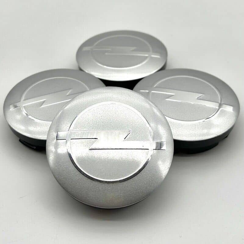 4X Opel 56mm Nabendeckel Radkappen Schwarz - Image 3
