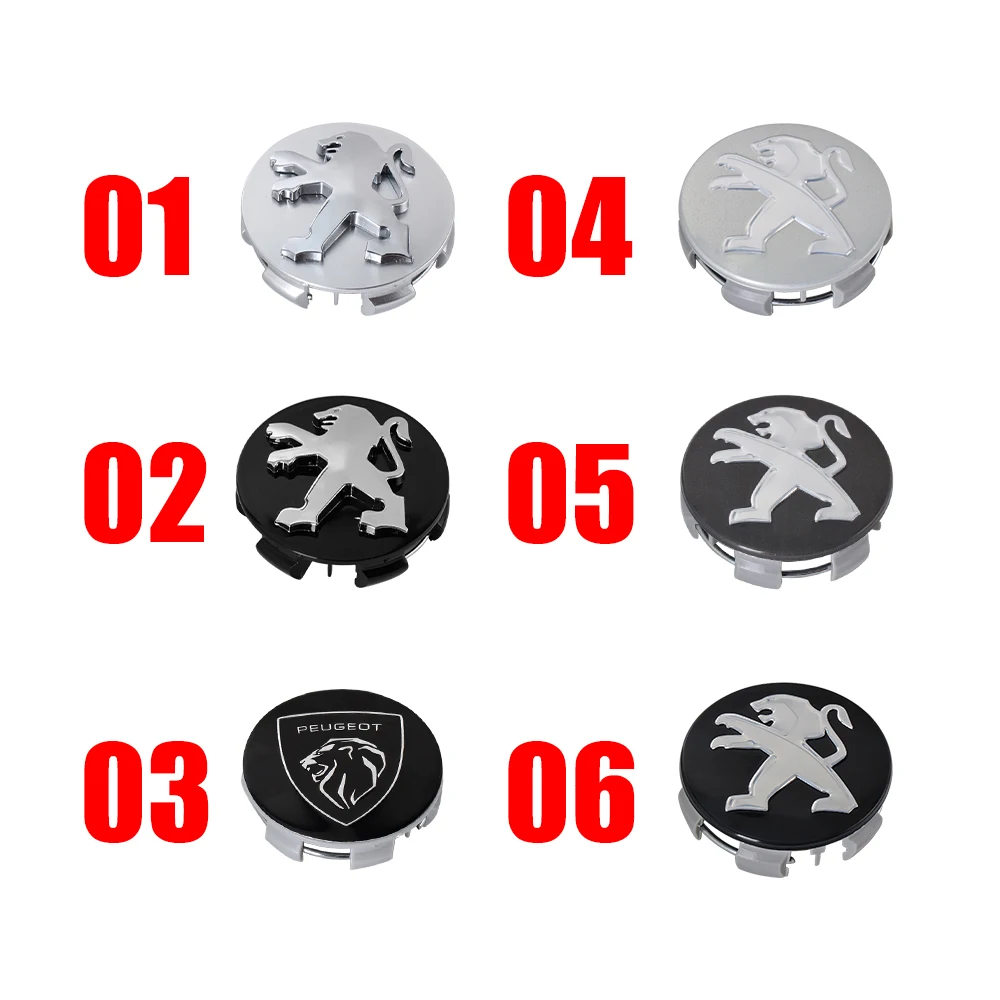 4 Stück 60mm Peugeot Nabendeckel 405 605 806 RCZ - Image 2