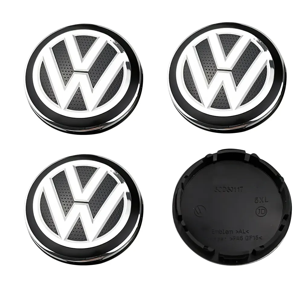 4X Volkswagen 56mm Nabendeckel Radkappen 6CD601171