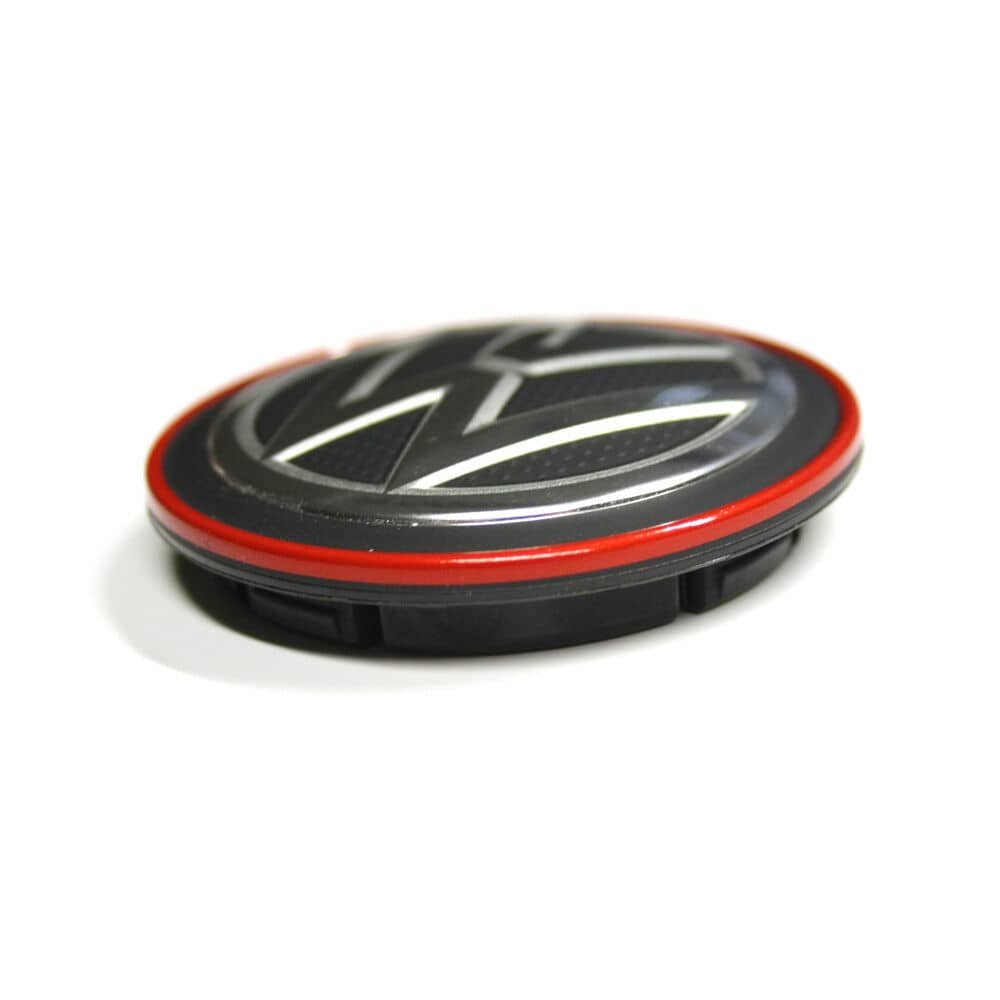 4X Volkswagen 56mm Nabendeckel Radkappen 6CD601171 Rot - Image 3
