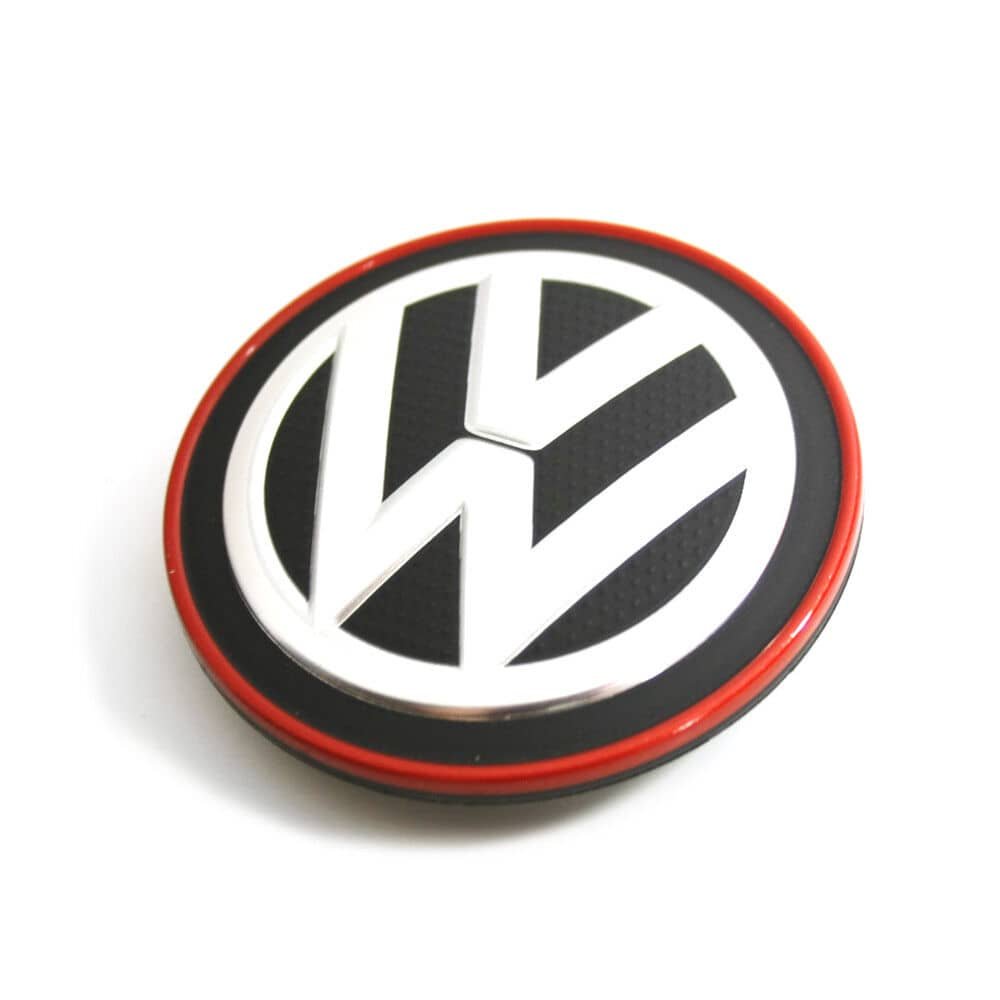 4X Volkswagen 56mm Nabendeckel Radkappen 6CD601171 Rot - Image 2