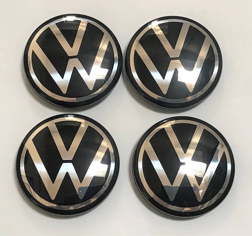 4X Volkswagen 65mm Nabendeckel Radkappen 5G0601171 neuer Stil