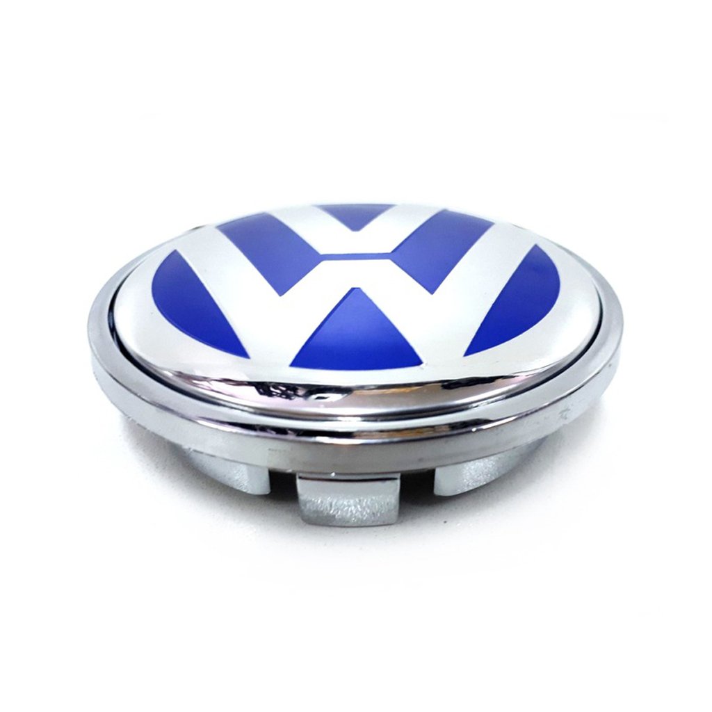 4X Volkswagen 65mm Nabendeckel Radkappen 3B7601171 Blau - Image 2