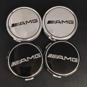 4 Stück 75mm AMG Radnabenabdeckung Mercedes-Benz Nabendeckel