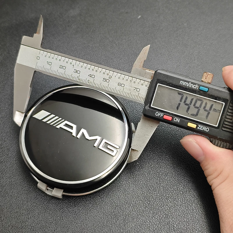 4 Stück 75mm AMG Radnabenabdeckung Mercedes-Benz Nabendeckel - Image 5