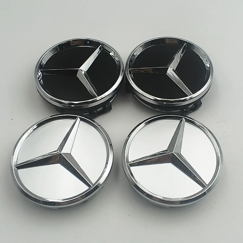 4 Stück 60mm Radnabenabdeckung Mercedes-Benz Nabendeckel