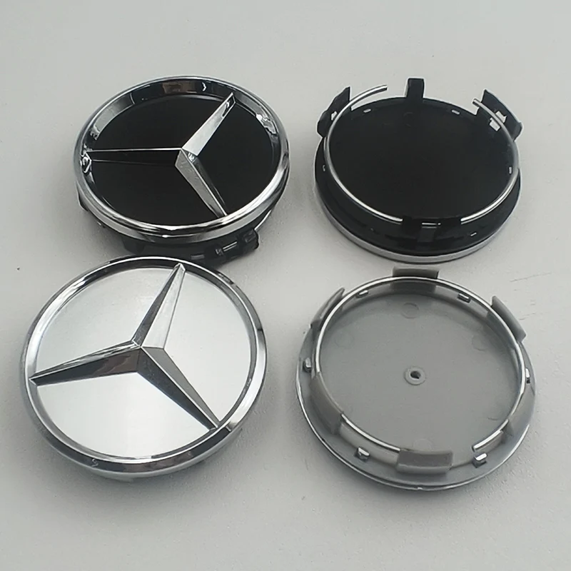 4 Stück 60mm Radnabenabdeckung Mercedes-Benz Nabendeckel - Image 4
