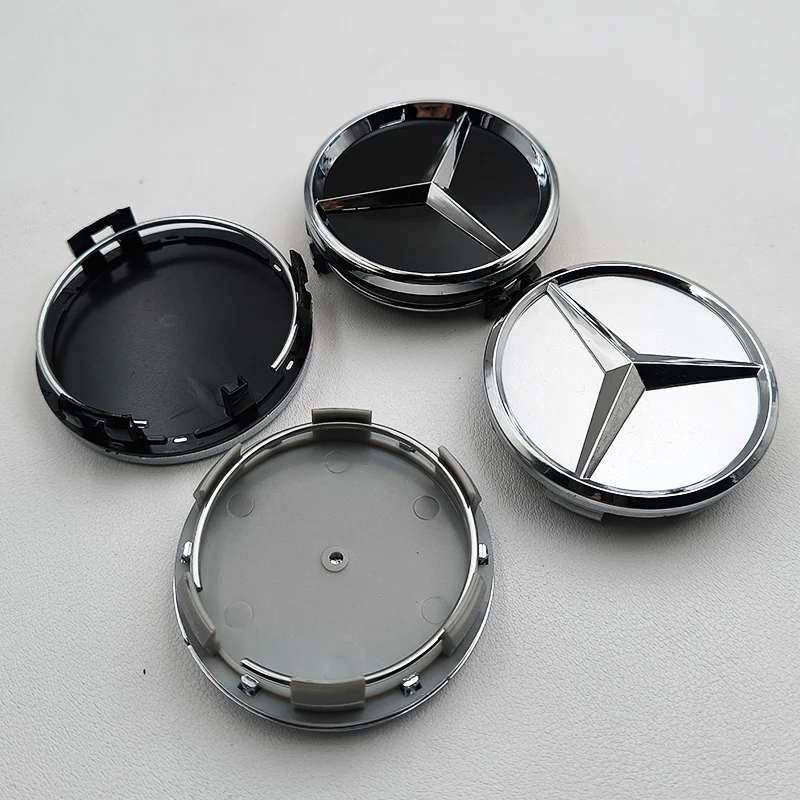 4 Stück 60mm Radnabenabdeckung Mercedes-Benz Nabendeckel - Image 2