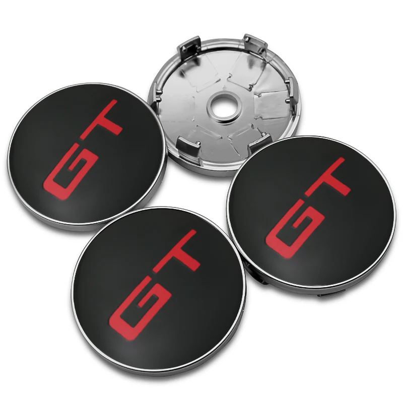 4X 60mm GT Nabendeckel Radkappen Universal - Image 2