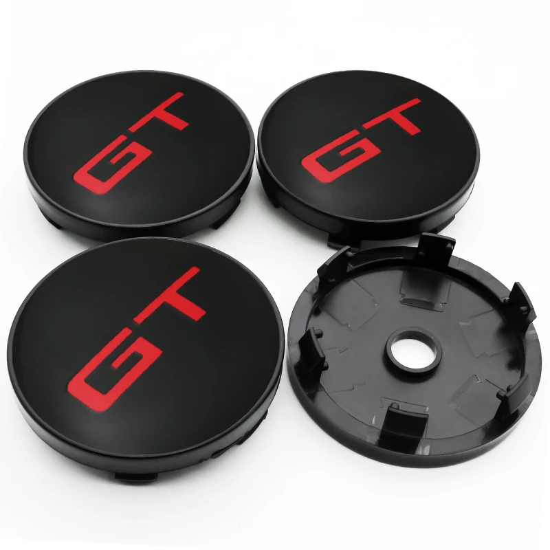 4X 60mm GT Nabendeckel Radkappen Universal - Image 3