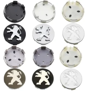 4X Peugeot 60mm Nabendeckel Radkappen RCZ