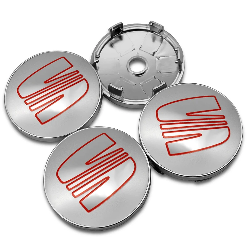 4x Seat 60mm Nabendeckel Radkappen Leon Cupra FR - Image 4