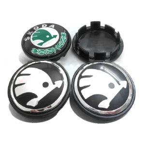 4X 65mm Skoda Nabendeckel Radkappen 3B7601171