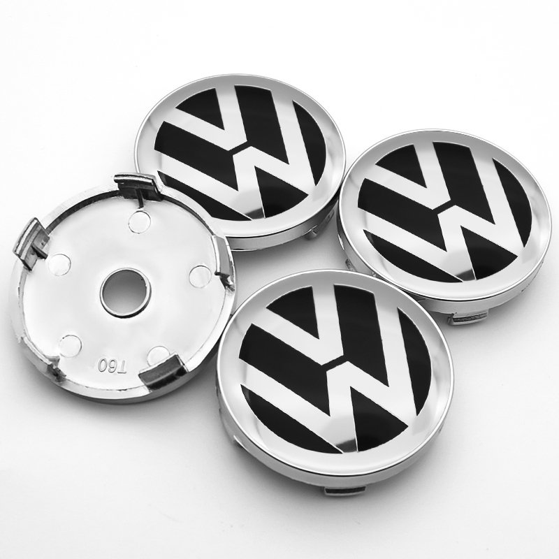 4X 60mm Volkswagen Nabendeckel Radkappen - Image 3