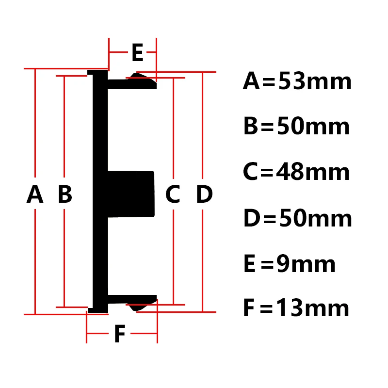 4X 53mm Nabendeckel Radkappen - Image 3