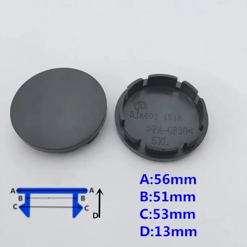 4X 56mm Nabendeckel Radkappen - Image 3