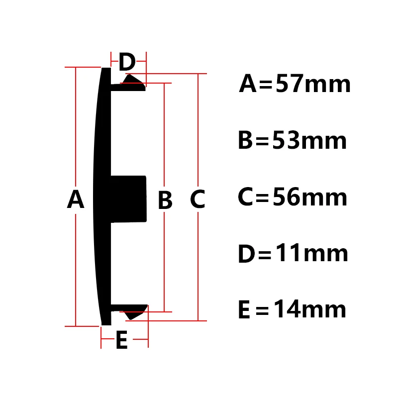 4X 57mm Nabendeckel Radkappen - Image 3