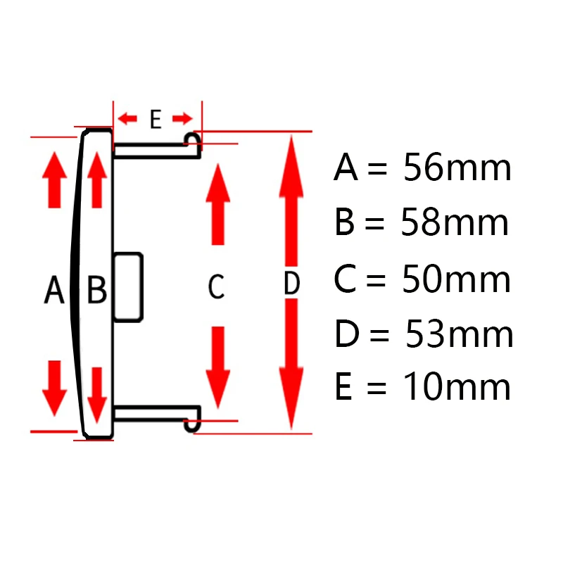 4X 58mm Nabendeckel Radkappen - Image 2