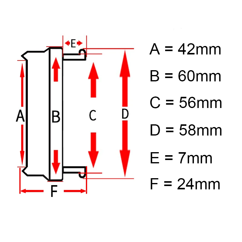 4X 60mm Nabendeckel Radkappen - Image 3