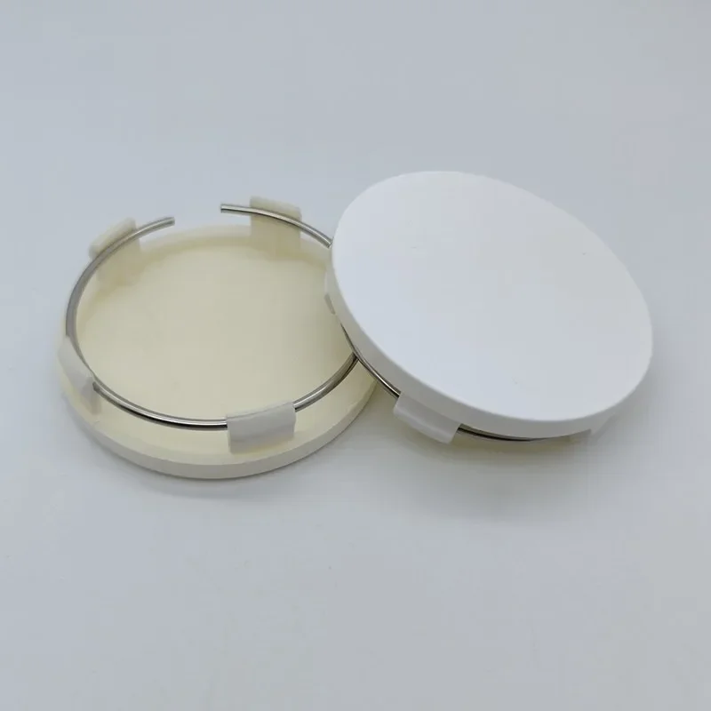 4X 60mm Nabendeckel Radkappen Weiß - Image 3