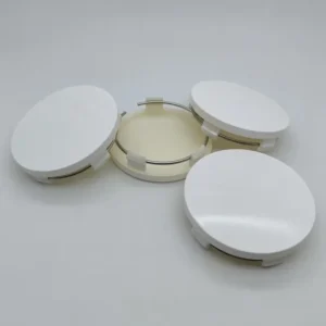 4X 60mm Nabendeckel Radkappen Weiß