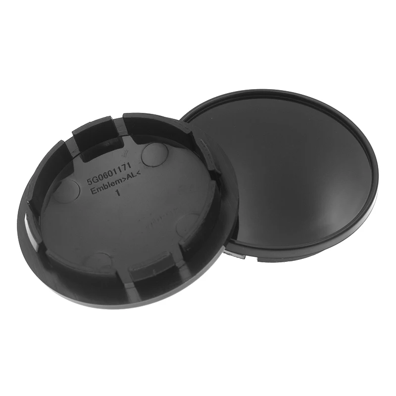 4X 65mm Nabendeckel Radkappen Schwarz - Image 4