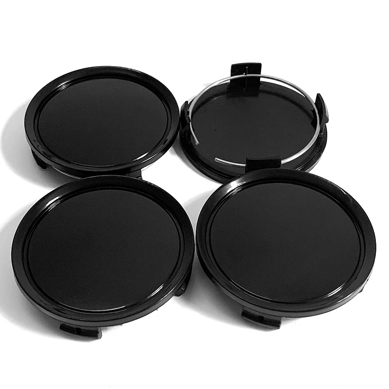 4X 75mm Nabendeckel Radkappen Schwarz - Image 5